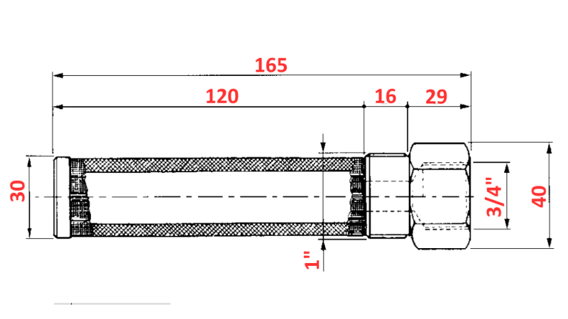 FILTRO PER TUBI IDRAULICI 250 μm 3/4