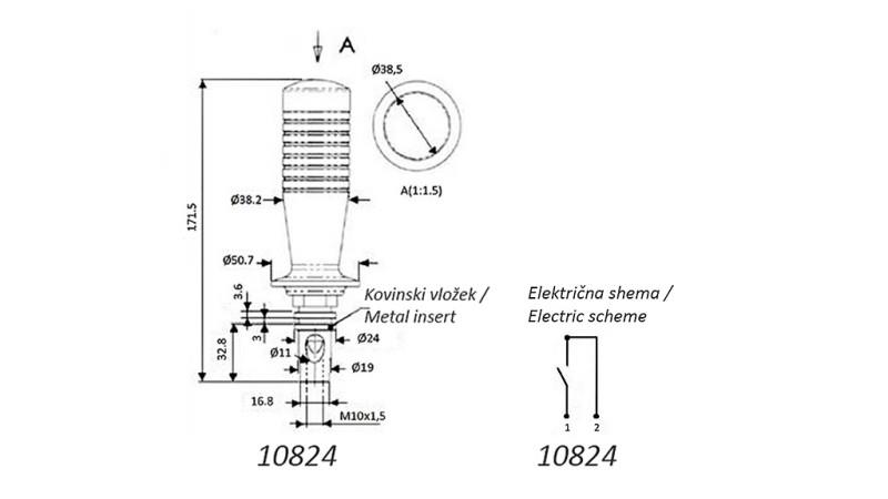 TELECOMANDO JOYSTICK - 1 TASTI