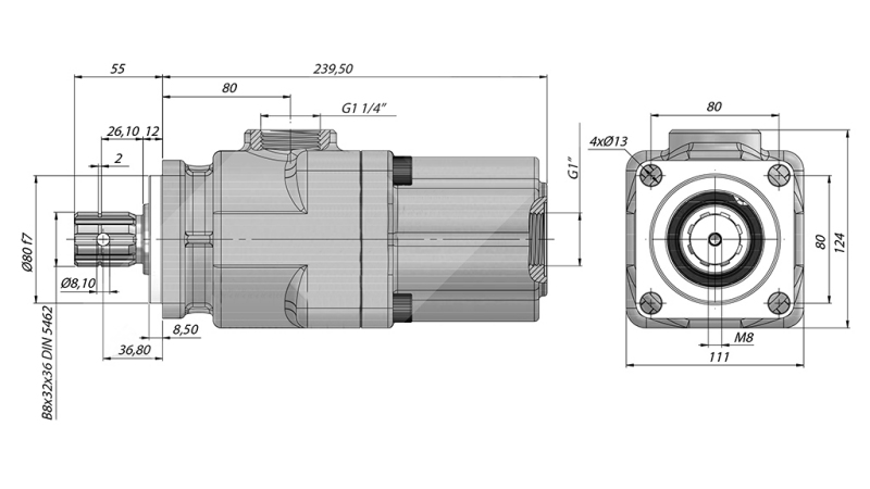 HIDRAULIČNA KLIPNA PUMPA -42cc - 350 bar