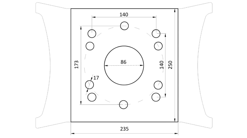 KLEŠČA ZA KAMEN BSG 500 TG 1500 kg - 1350 mm
