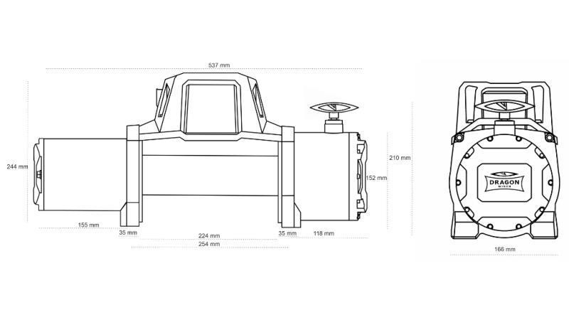 12 V ELEKTRICKÝ NAVIJÁK DWM 12000 HD - 5443 kg