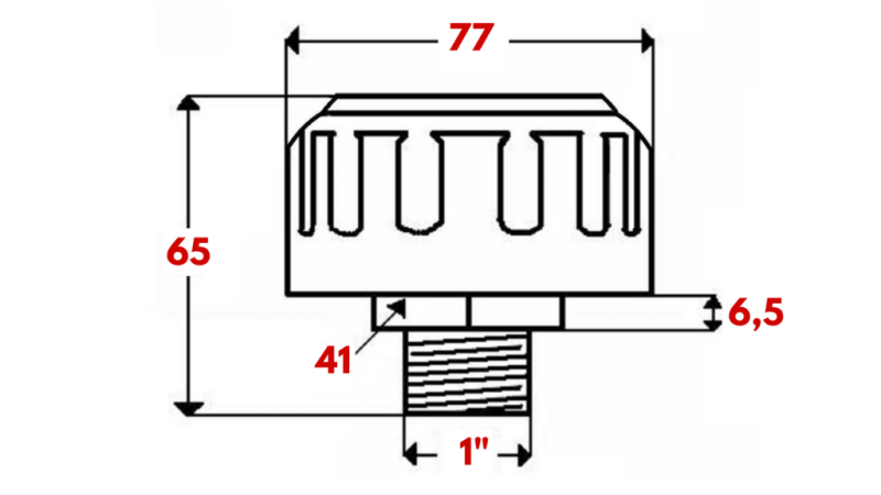 METAL FILTER CAP WITH BREATHER 3/4