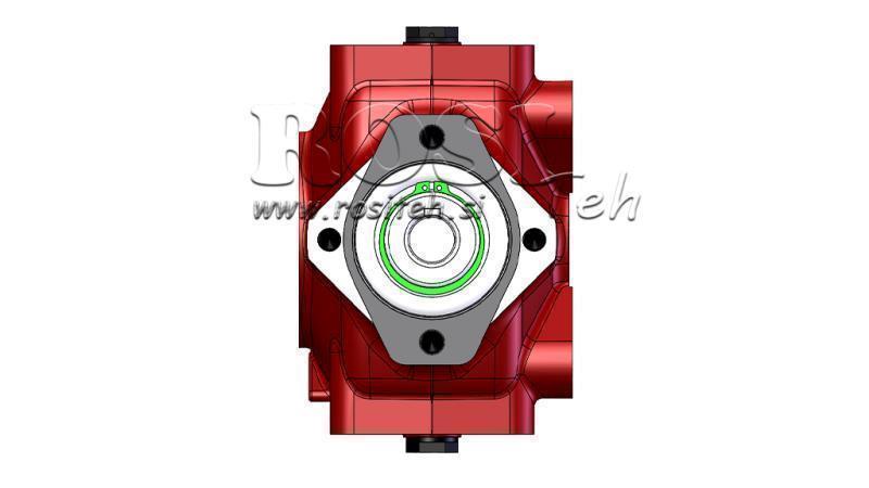 BOÎTE DE VITESSE - BOÎTE DE VITESSE RT120 POUR MOTEUR HYDRAULIQUE MP/MR/MS RATIO 4.1:1