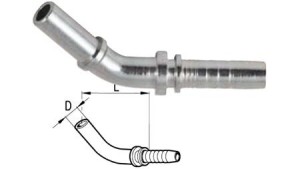 HYDRAULISK-FORBINDELSE-SLANGE-TRANSITION-ELBOW-45°