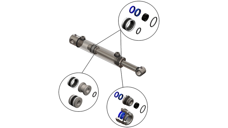 DICHTUNGENSET FÜR HYDRAULIK ZYLINDER 70/35