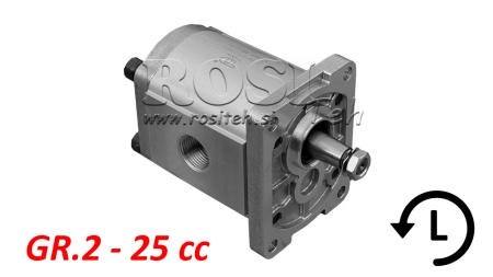 HYDRAULISK PUMPE GR.2 25 CC VENSTRE - GJENGA