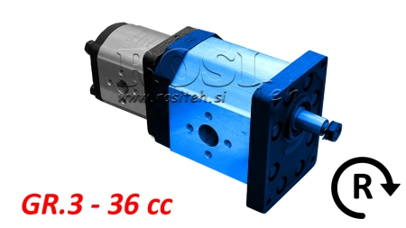 BOMBA HIDRÁULICA 30C36X198 PRIMEIRA GR.3 GR.2 36 CC DIREITA