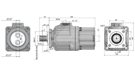 HIDRAULIČNA KLIPNA PUMPA -100cc - 300 bar