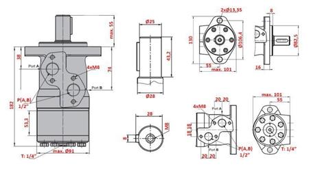 HIDRAULIKUS MOTOR MP 400