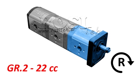 HIDRAVLIČNA ČRPALKA 20C22X067 FRONT GR.2 22 CC DESNA