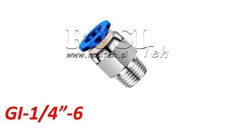 PNEUMATSKI PLUG RAVNI SPOJNIK TPA S NITIMA GI-014-6