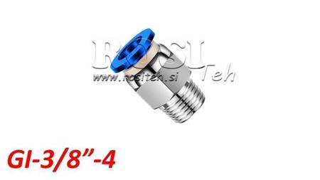 PNEUMATSKI PLUG RAVNI SPOJNIK TPA S NITIMA GI-038-4