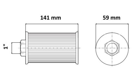 HIDRAVLIČNI SESALNI FILTER KOVINSKI 1 - 45 LIT
