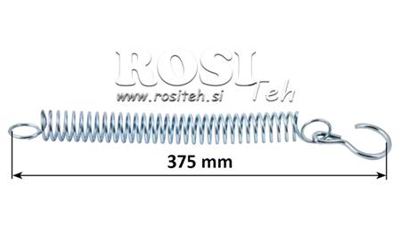 PRUŽINA PRE PRIPOJENIE TRAKTOROVÝCH NOSNÝCH RAMIEN HYDRAULIKÉ