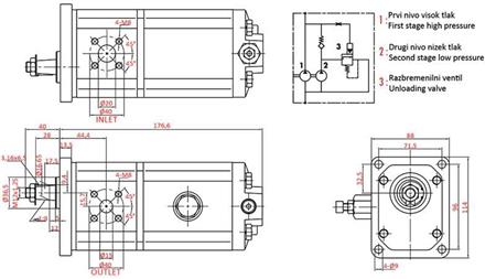 HIDRAULIKUS SZIVATTYÚ GR.2 HI-LO 22C3,5/11X815R