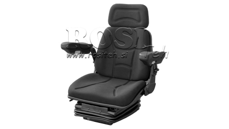 PNEUMATIC FABRIC TRACTOR SEAT WITH ARMRESTS - ECO