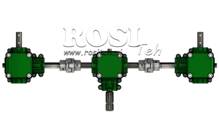 KOMPLET REDUKTORA 1:1,44 (27HP-20kW) ZA RASIPAČ STAJSKOG GNOJA L-800 LIJEVANO ŽELJEZO I SIGURNOSTNI VENTIL