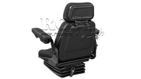 PNEUMATIC FABRIC TRACTOR SEAT WITH ARMRESTS - ECO