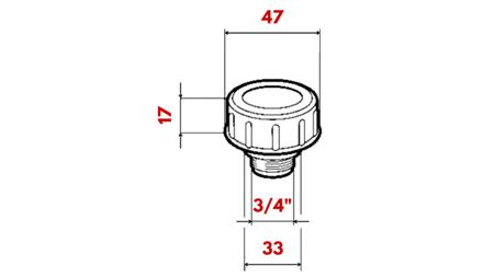 BOUCHON DE REMPLISSAGE 3/4 AVEC VENTILATION