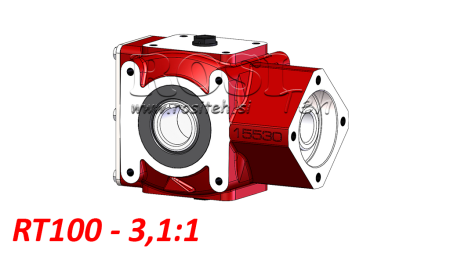 REDUCTOR - MULTIPLICATOR RT100 FOR HYDRAULIC MOTOR MP/MR/MS gear ratio 3,1:1