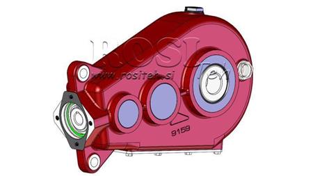 VAIHTEISTO - VAIHTEISTO RT400 HYDRAULISILLE MOOTTORILLE MP/MR/MS SUHDE 35.2:1