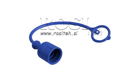 COUVERCLE EN CAOUTCHOUC PROTECTEUR BLEU - RACCORDS RAPIDES MALE