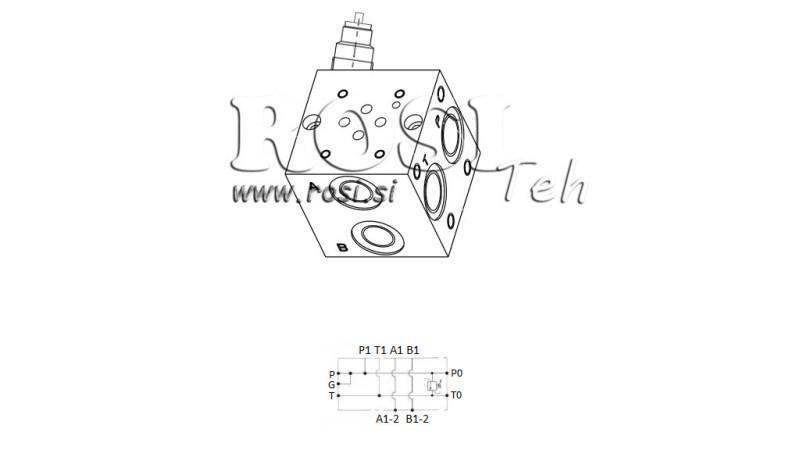 CETOP3 SOCKEL NG6 1M MIT SICHERHEITSVENTIL