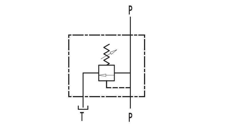 HYDRAULISK TRYKKREGULATOR VMP 1/4 - diagram